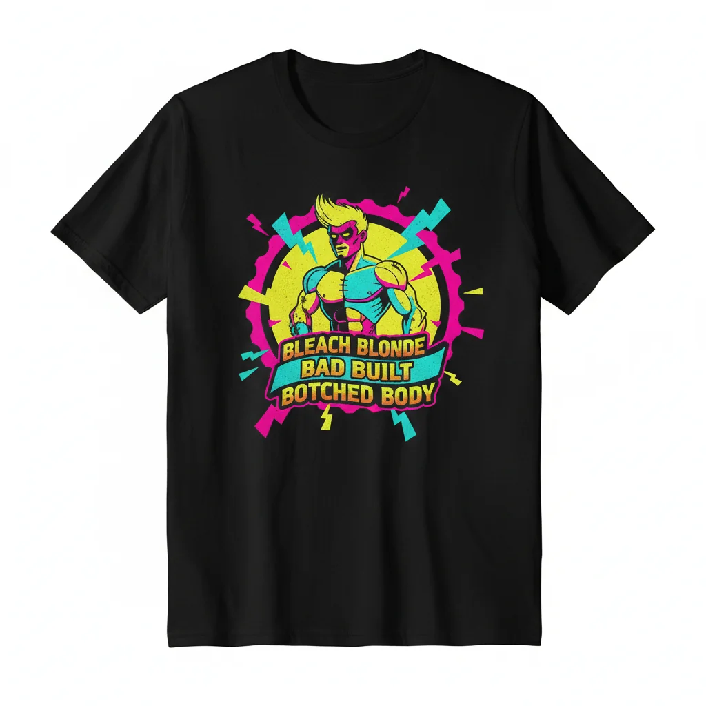 Bleach Blonde Bad Built Botched Body Shirt - Funny & Edgy Essential Tee