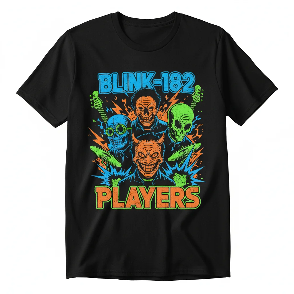 Blink-182 Players Graphic T-Shirt – Official Band Tee