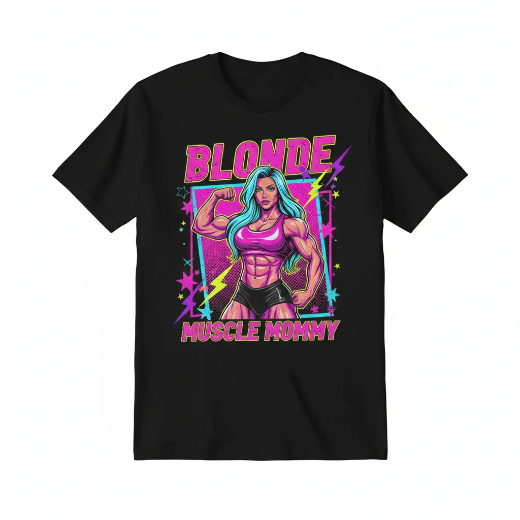 Blonde Muscle Mommy Essential T-Shirt - Empowering Style
