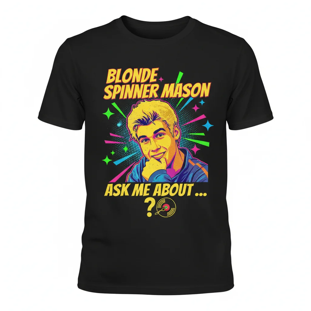 Blonde Spinner Mason Essential Tee: Ask Me About It