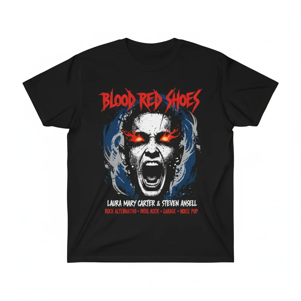 Blood Red Shoes T-Shirt | Laura-Mary Carter & Steven Ansell Band Tee | Alternative Indie Garage Noise Pop Rock Apparel