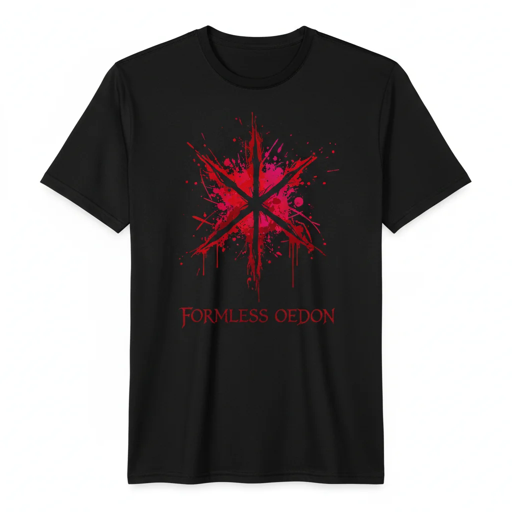 Bloodborne Formless Oedon Dark Red Caryll Rune Active T-Shirt