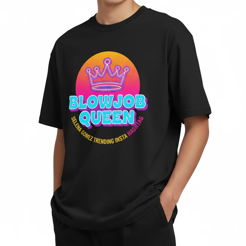 Selena Gomez Trending Hashtag Relaxed Fit Essential T-Shirt - Premium Cotton Tee