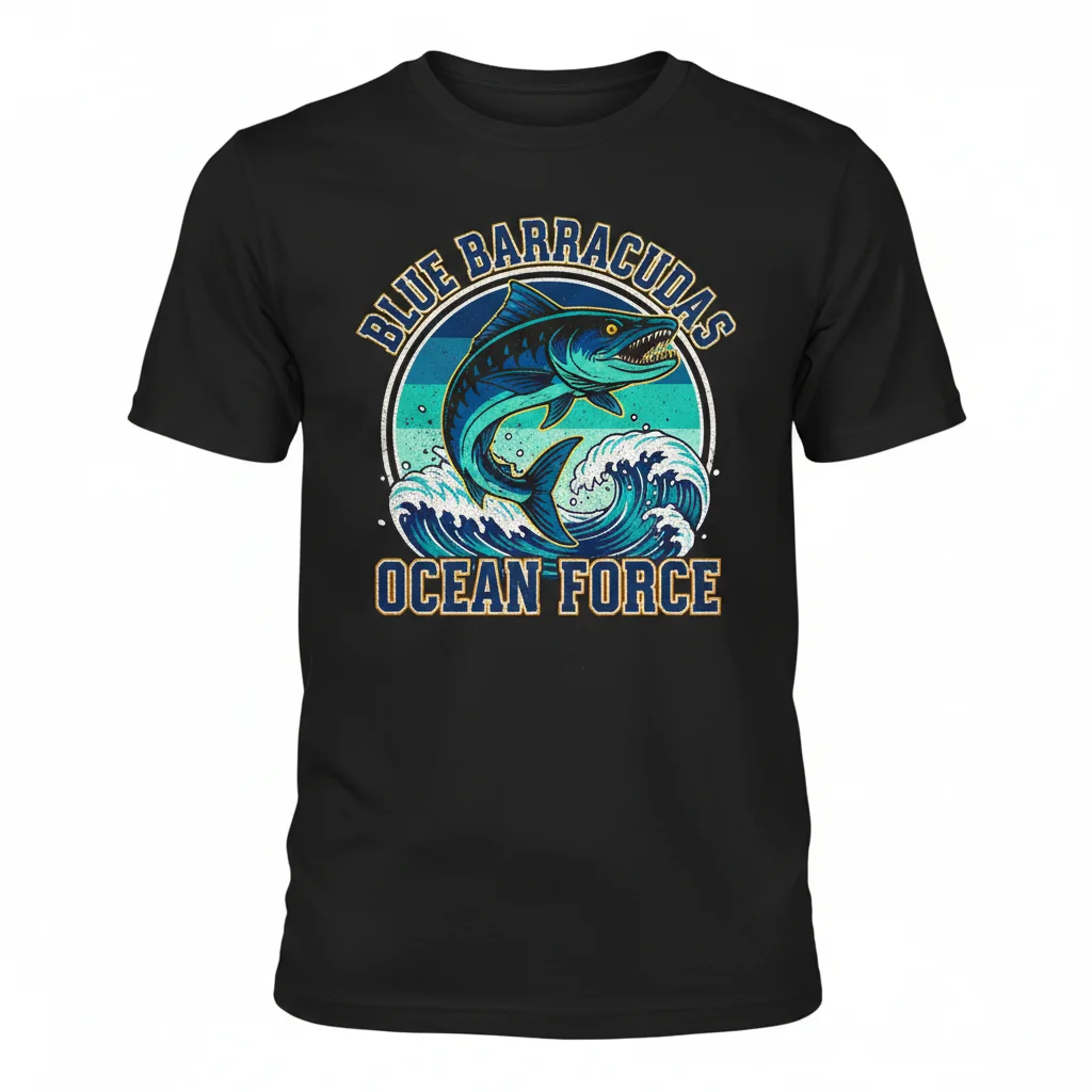 Blue Barracudas Essential T-Shirt: Lasting Comfort & Vibrant Style 1 Blue Barracudas Essential T-Shirt: Lasting Comfort & Vibrant Style