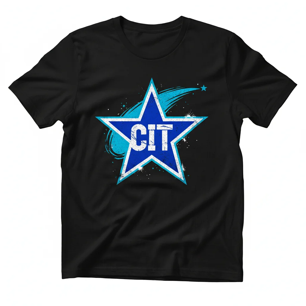 Blue CIT Star Tee: Classic Streetwear Vibe