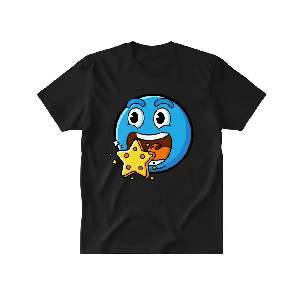 Blue Emoji Munchin' Essential T-Shirt – Express Your Fun Side
