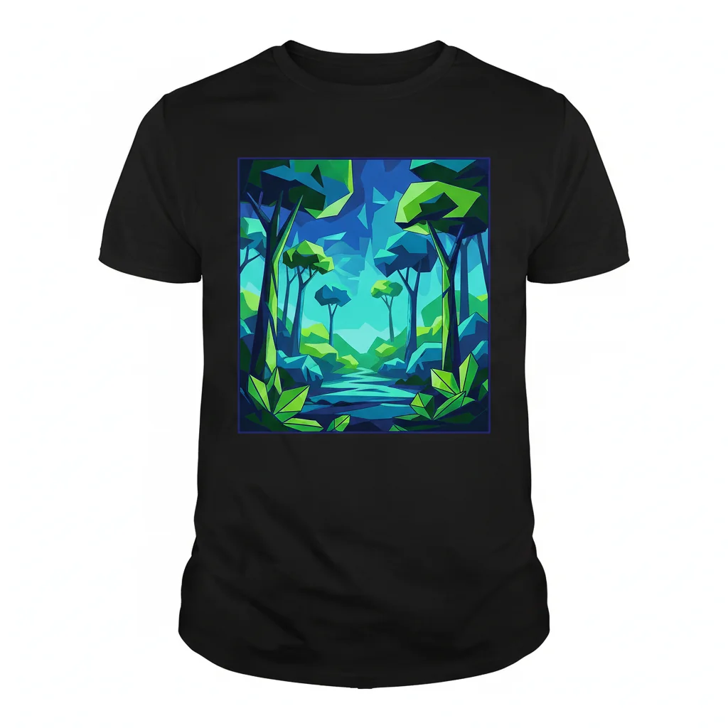 Camo Chroma Tee – Blue & Green Urban Essential