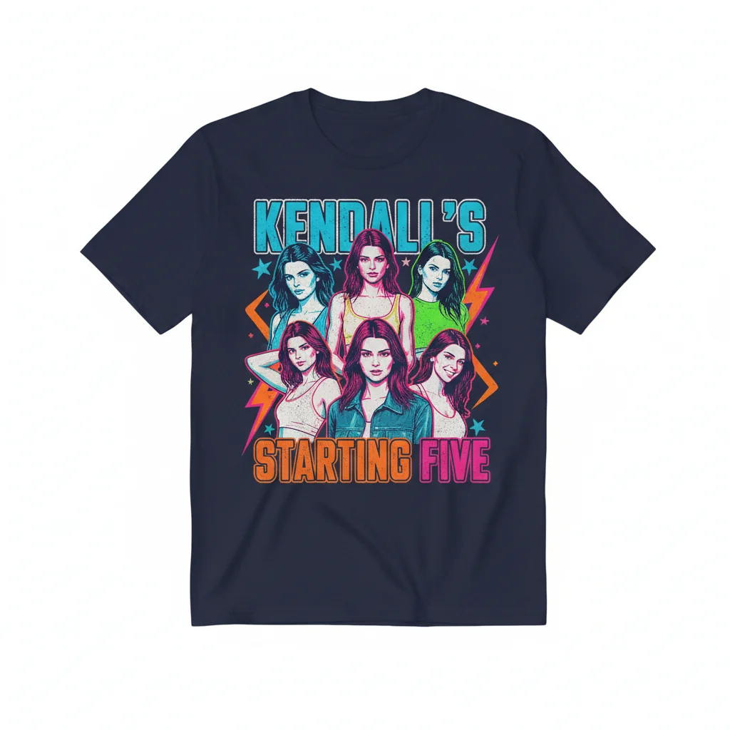Kendall Jenner 'Starting Five' Heavyweight Tee | Blue