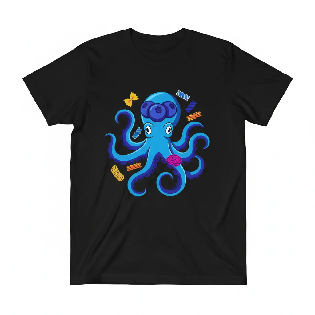 Blueberrinni Octopussini: A Whimsical Essential T-Shirt
