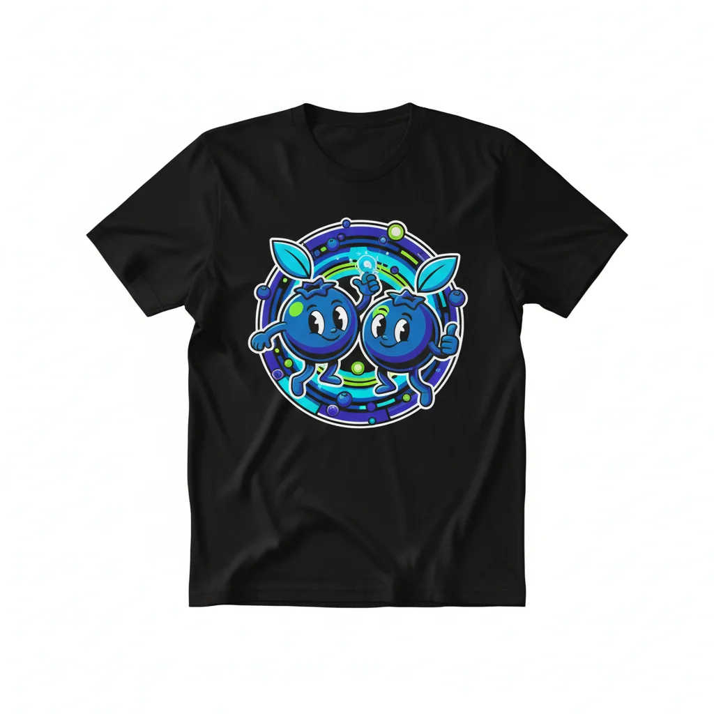 Blueberry Buddies: Wearable Whimsy Essential Tee