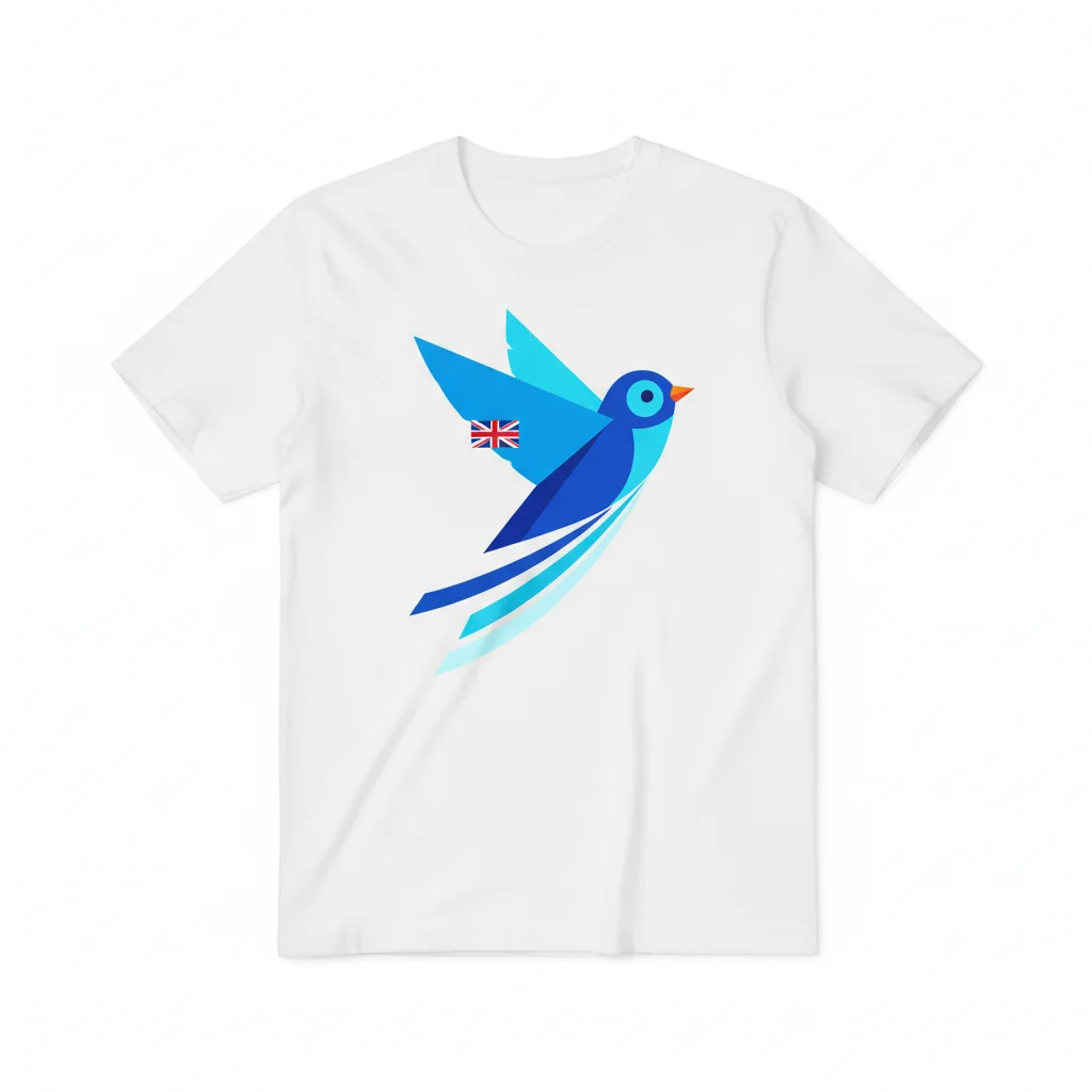 Bluebird Essential Tee: Embrace Your Everyday Flight