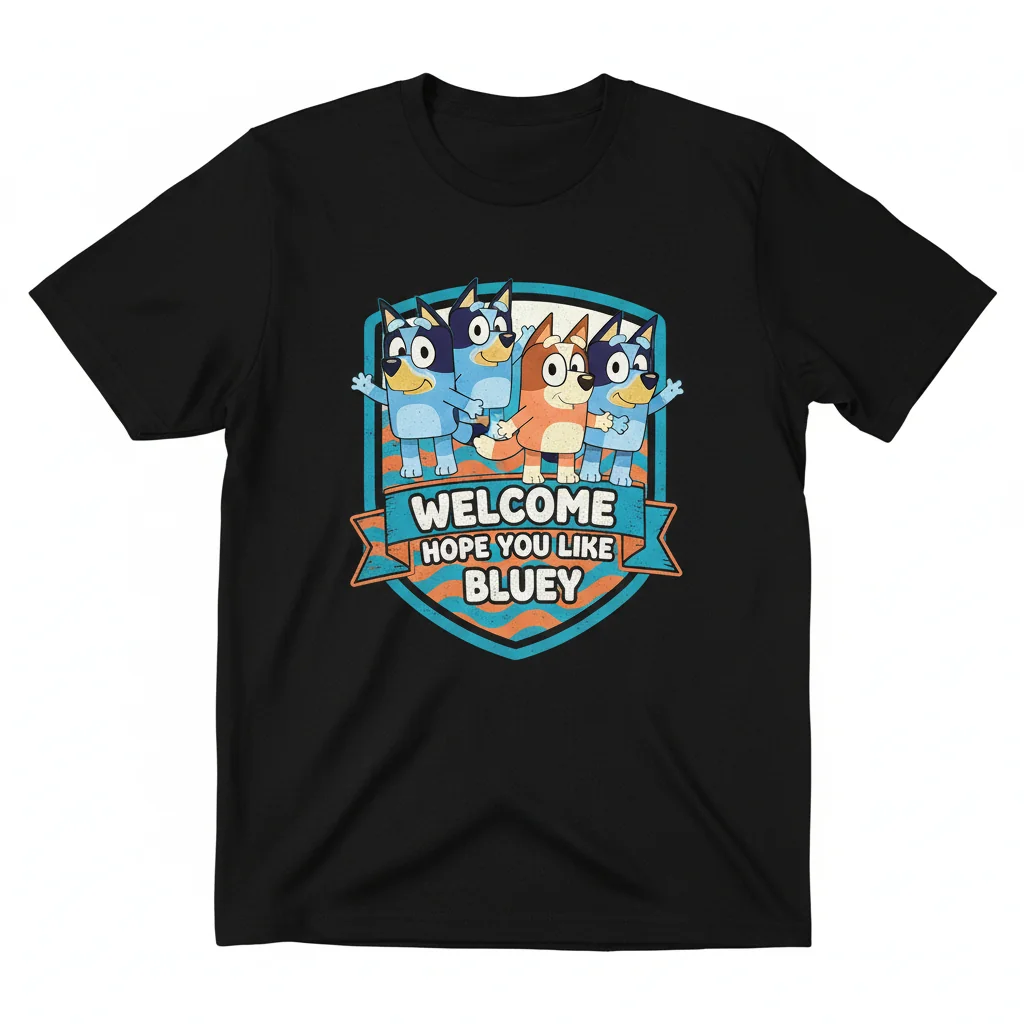 Bluey Family Vibe Flag – Welcome to the Crew