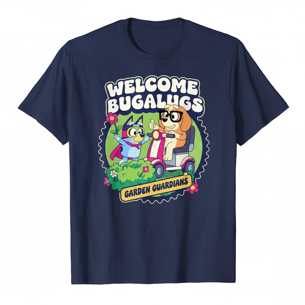 Bluey Welcome Bugalugs Garden House Flag - Double-Sided Outdoor Decor