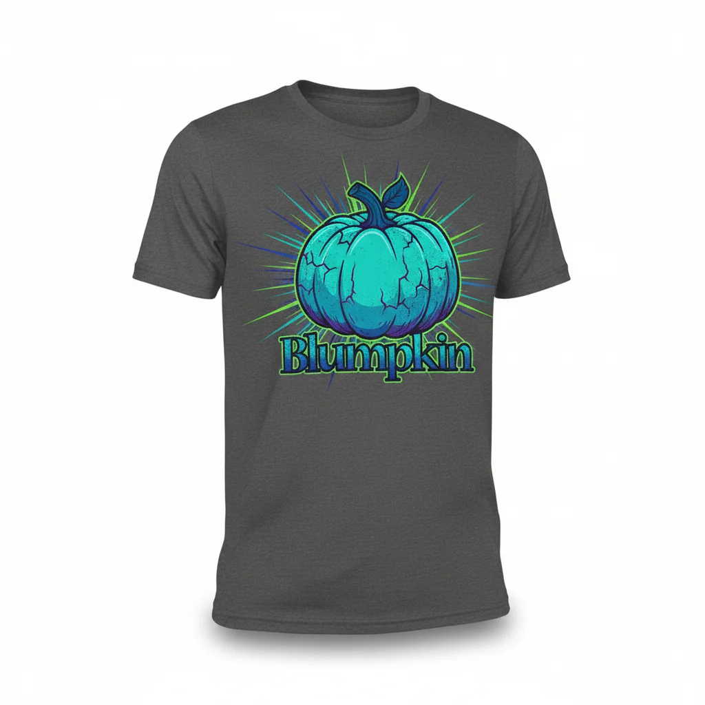 Blumpkin Blue Pumpkin Essential T-Shirt - Unique Autumn Comfort