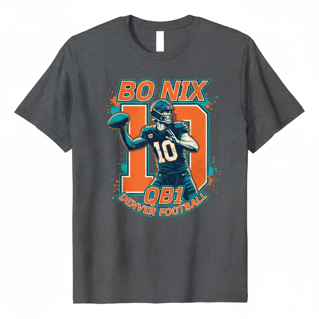 Bo Nix QB1 Denver Tribute Tee