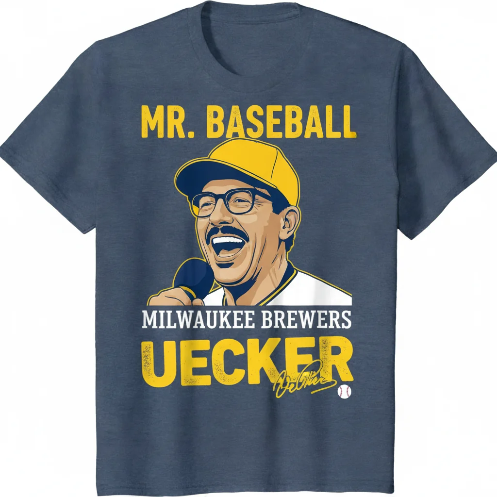 Bob Uecker Milwaukee Brewers Baseball Signature Shirt