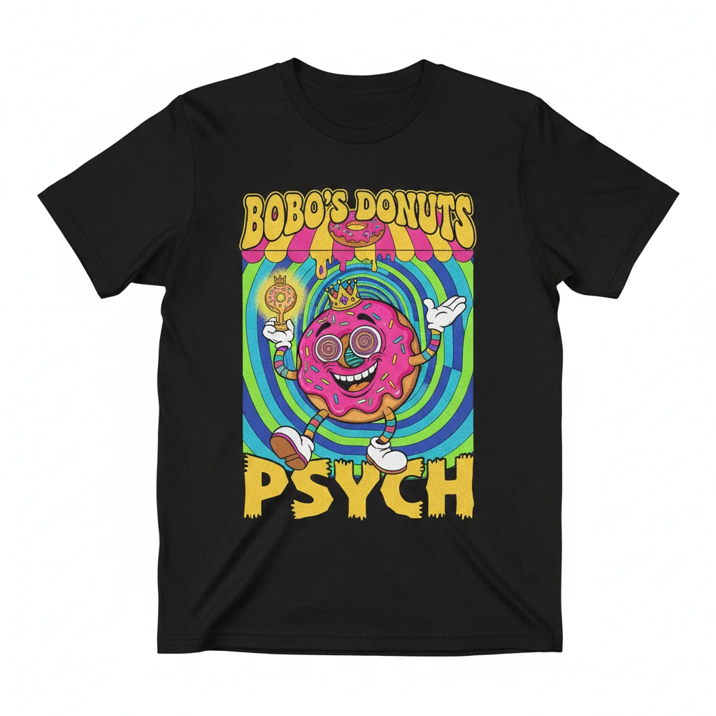 Bobo's Donuts: Psych's Essential Bobo Statue Art Tee