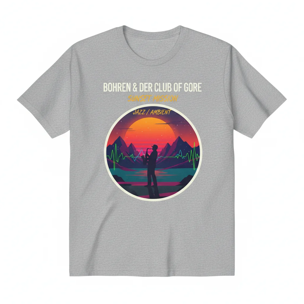 Bohren & Der Club Of Gore 'Sunset Mission' T-Shirt – Jazz/Ambient Fan Essential