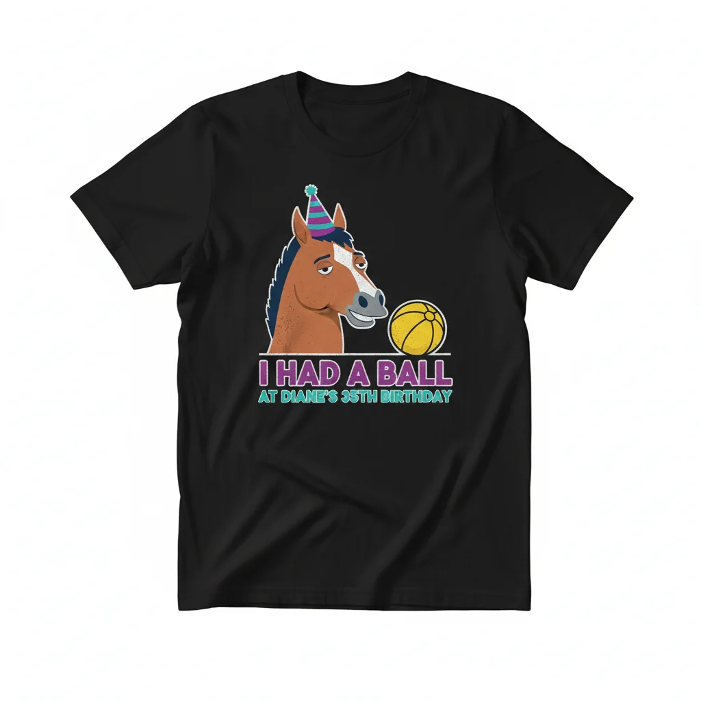 BoJack Horseman "I Had A Ball At Diane’s 35th Birthday" T-Shirt