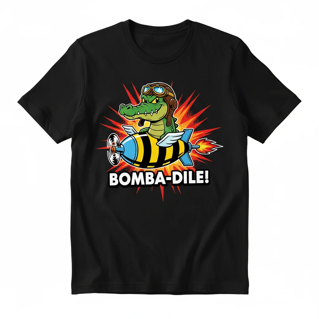 Bombardino Cocodrilo Meme Vibe Tee