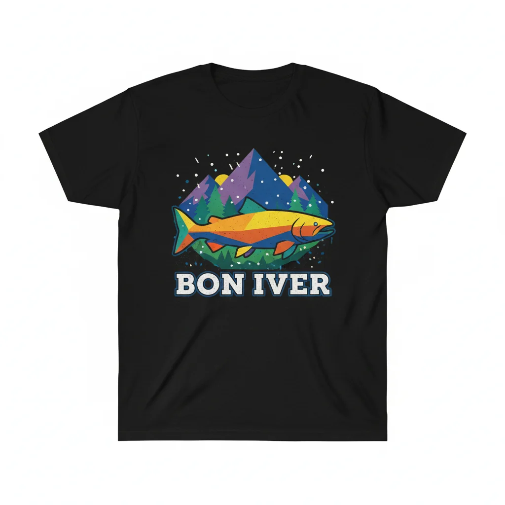 Bon Iver Salmon Tee - Vibe Creator
