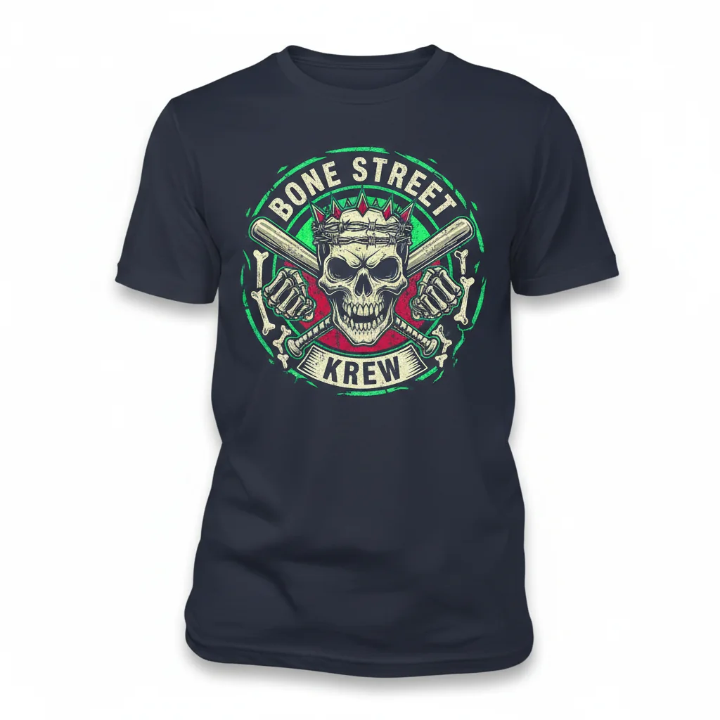 Bone Street Krew Durable Everyday T-Shirt – Fade-Resistant & Pre-Shrunk
