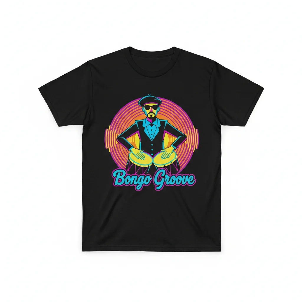 Bongo Beatin' Beatnik – Express Your Rhythm Essential Tee