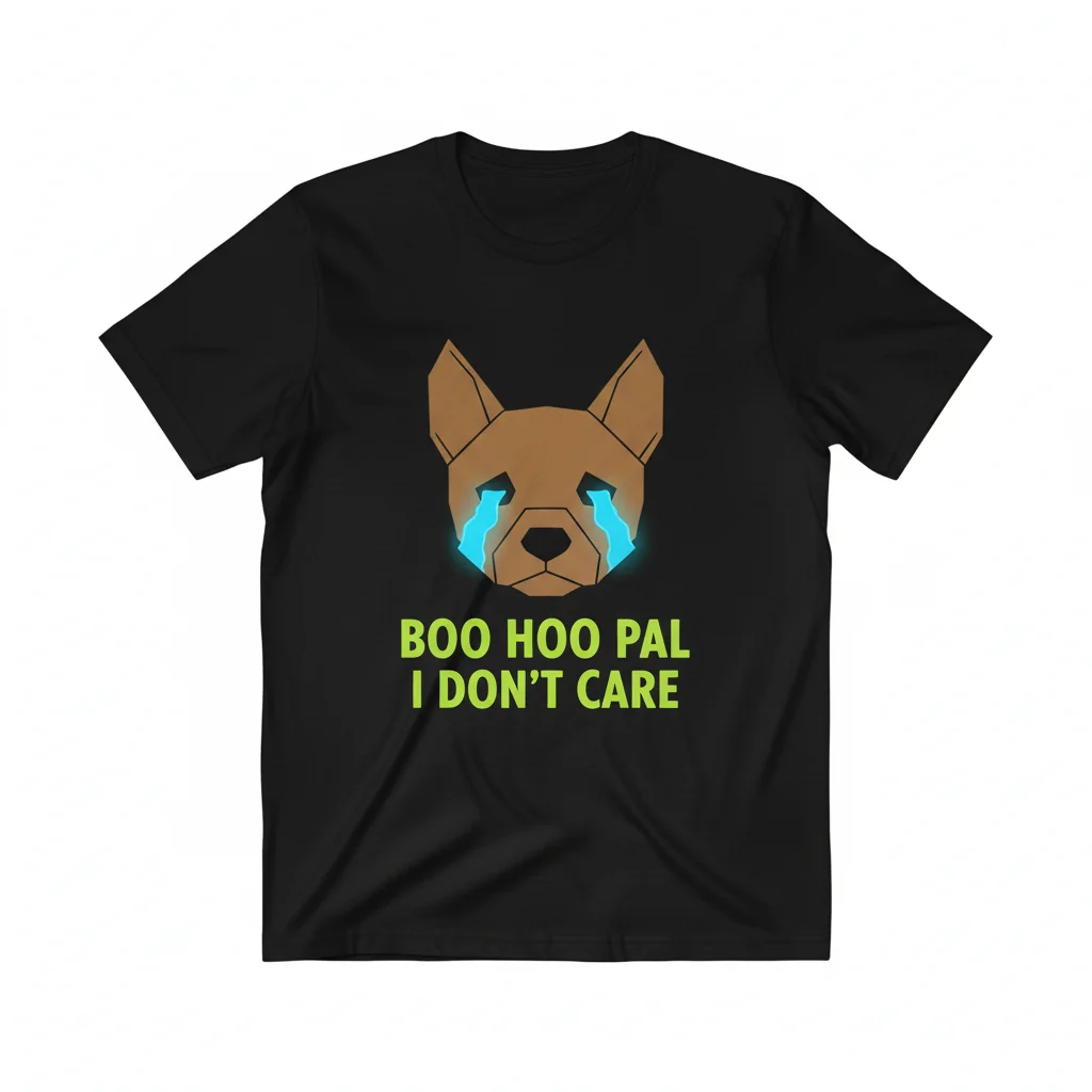 Danny The Dog 'Boo Hoo I Don't Care' Essential Tee