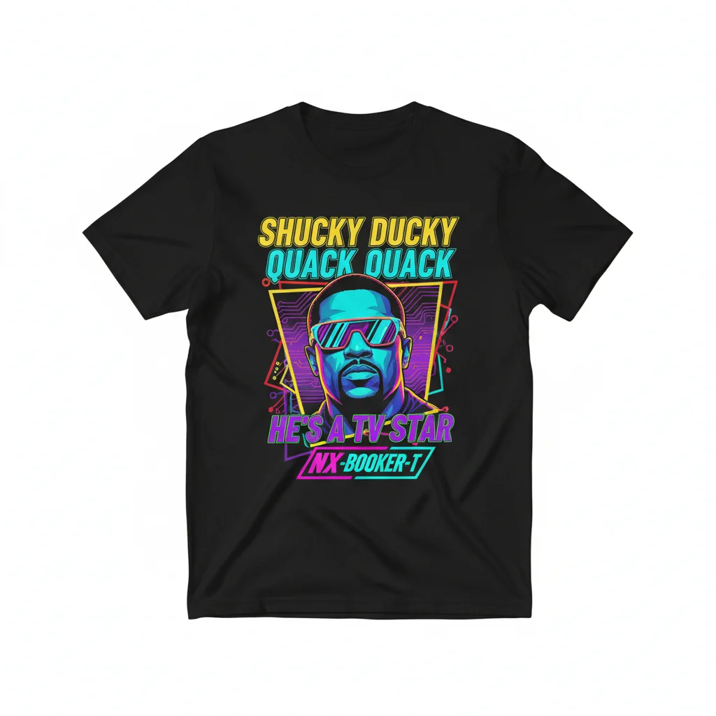 Booker T 'Shucky Ducky Quack Quack' TV Star T-Shirt | Official Wrestling Fan Apparel