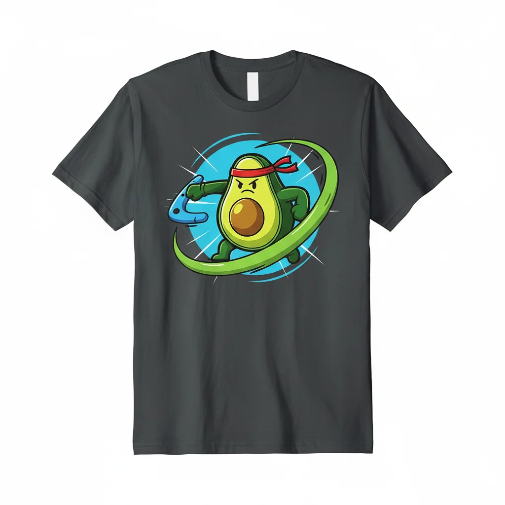 Boomerang Fu Avocado T-Shirt - Premium Essential Cotton Tee