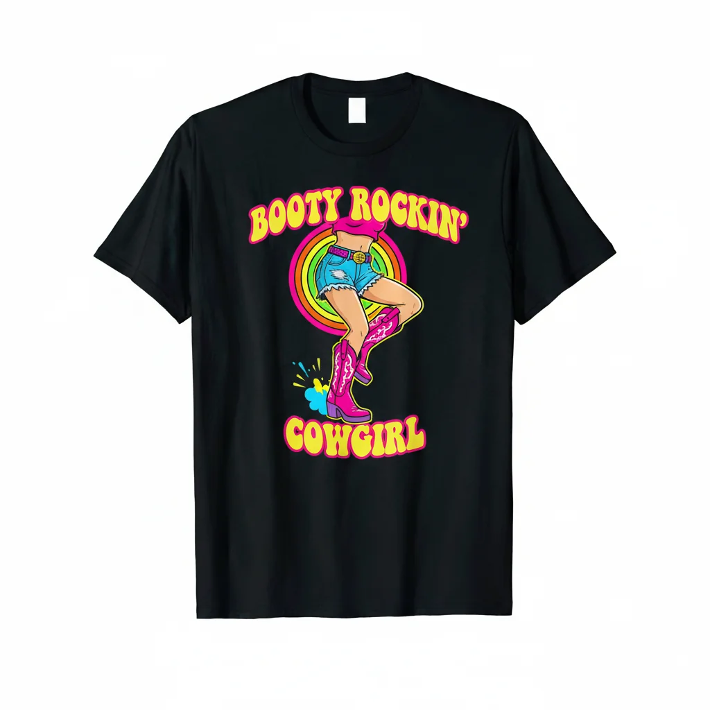 Booty Rockin Cowgirl Meme Art Essential T-Shirt – Western Humor Tee