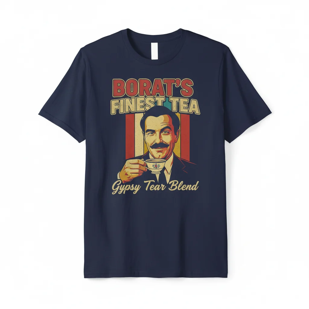 The Borat Spirit: A Humor-Infused Essential T-Shirt
