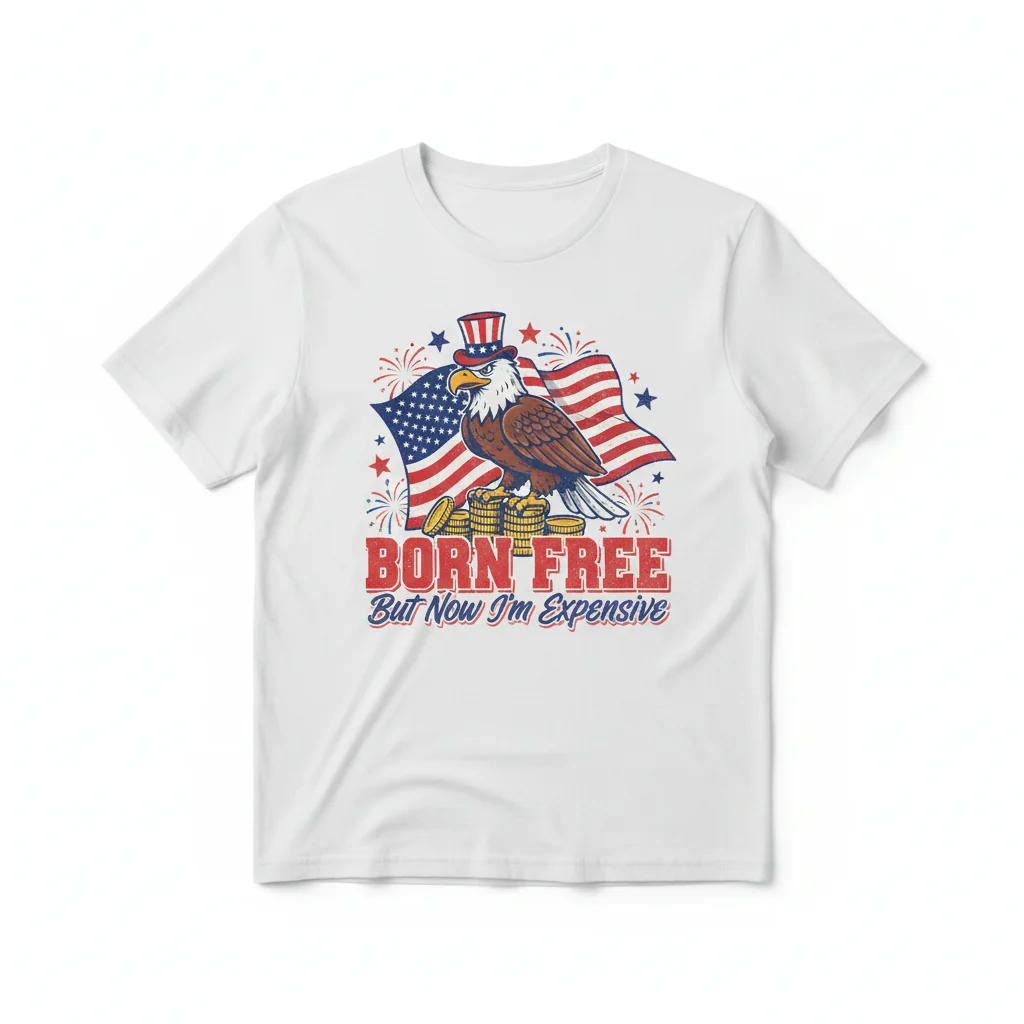 Born Free But Now I'm Expensive 4th of July Shirt – Premium Durability & Style