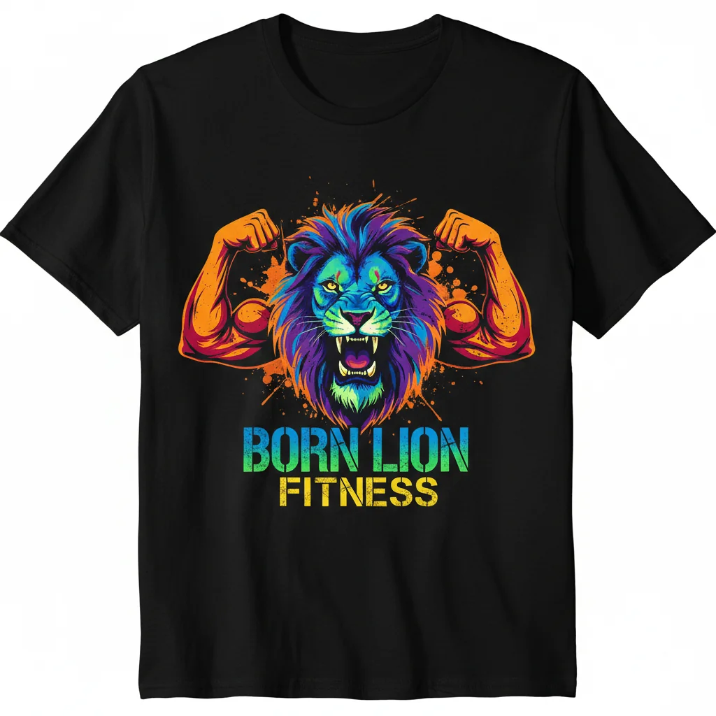 Born Lion Fitness: Roar into Your Journey Essential Tee