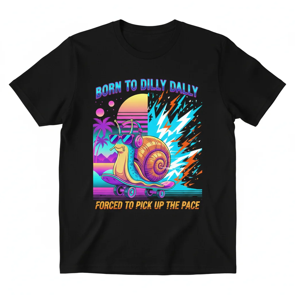Born To Dilly Dally T-Shirt – Funny Sarcastic Quote Tee