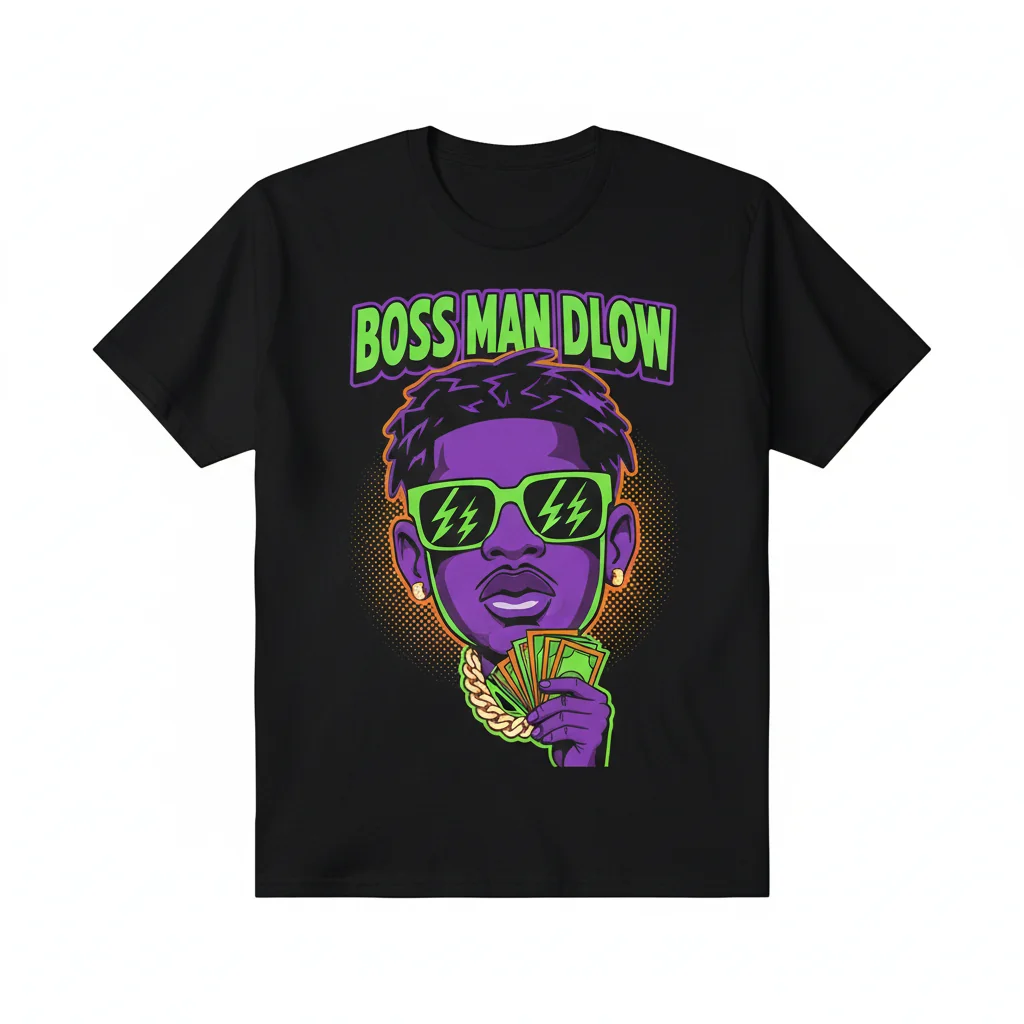 BossMan Dlow Rapper Big Face Graphic Tee – Premium Comfort & Lasting Style