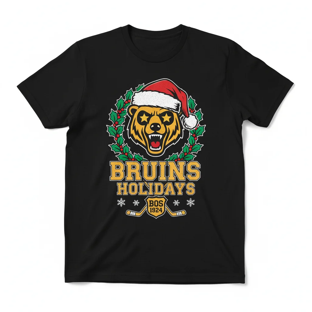Boston Bruins Christmas NHL T-Shirt - Official Fan Apparel