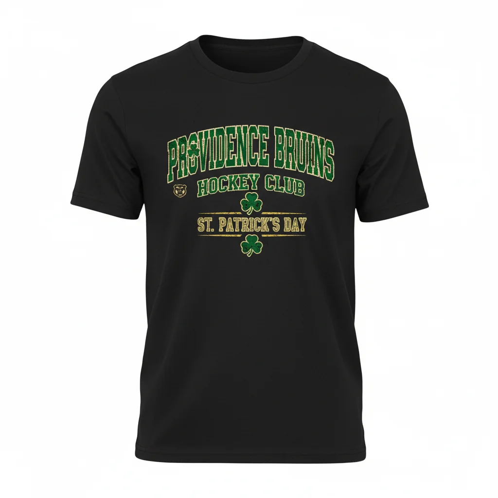 Boston & Providence Bruins St. Patrick's Day Hockey Club Fan Shirt - Ultra-Durable & Fade-Resistant