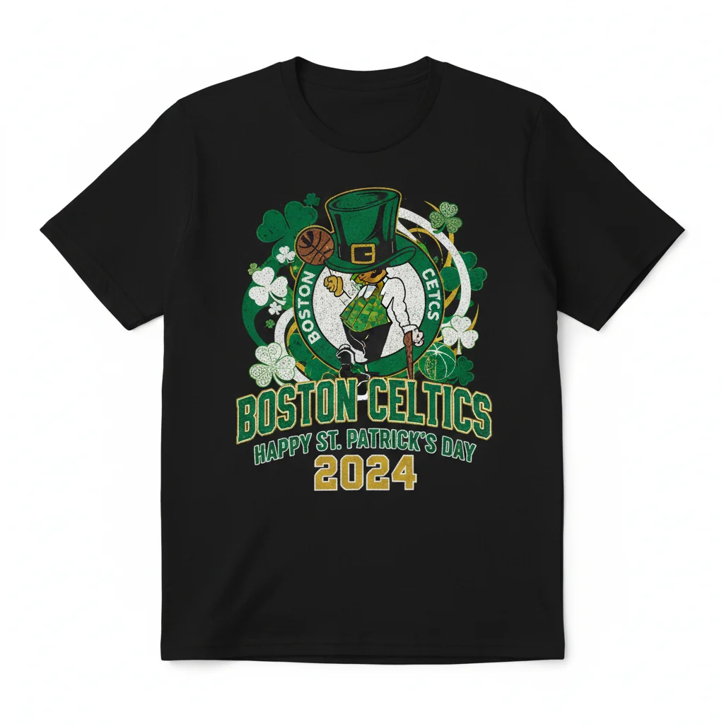 Boston Celtics St. Patrick's Day 2024 Fan T-Shirt