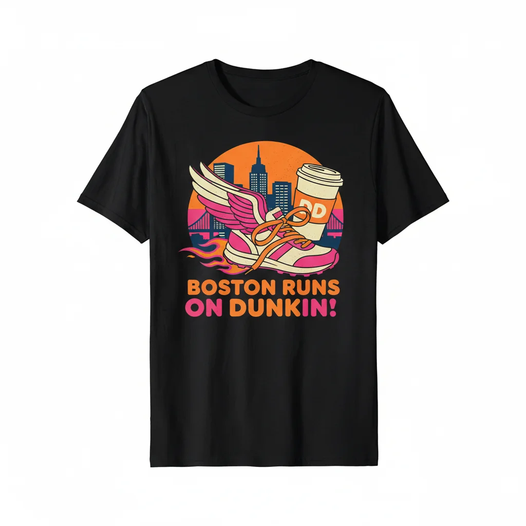 Boston Runs on Dunkin' Essential T-Shirt - Comfortable & Stylish