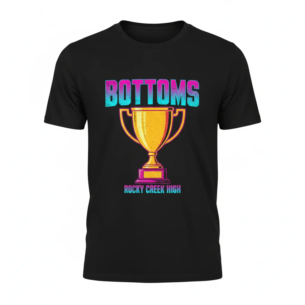 Bottoms Movie Logo T-Shirt - Official Film Title Tee for Fans