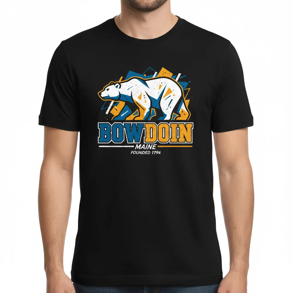 Bowdoin College Colors Essential T-Shirt – School Spirit Tee