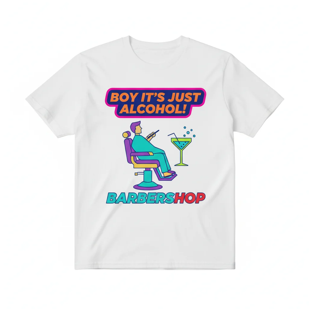 Boy It's Just Alcohol! Barbershop TikTok Meme Essential T-Shirt
