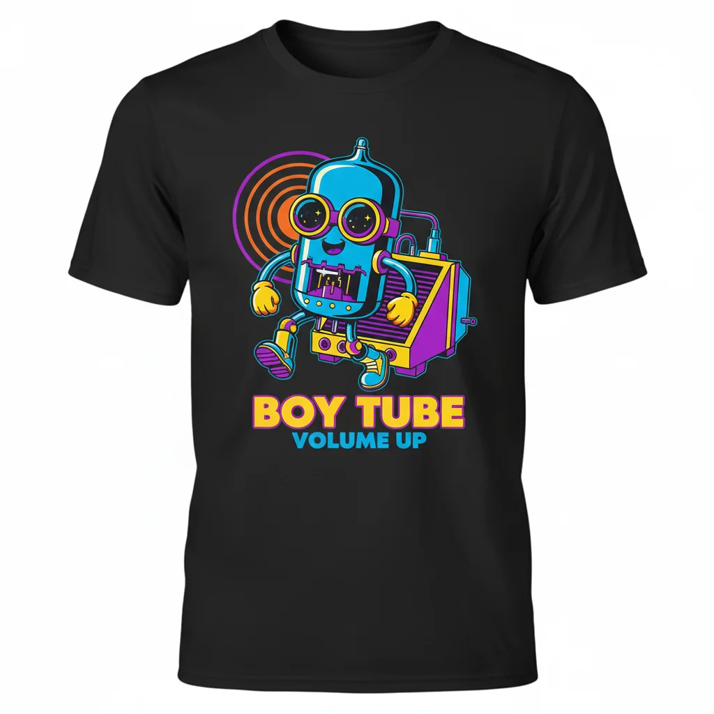 Boy Tube Essential T-Shirt – Premium Ring-Spun Cotton for Kids