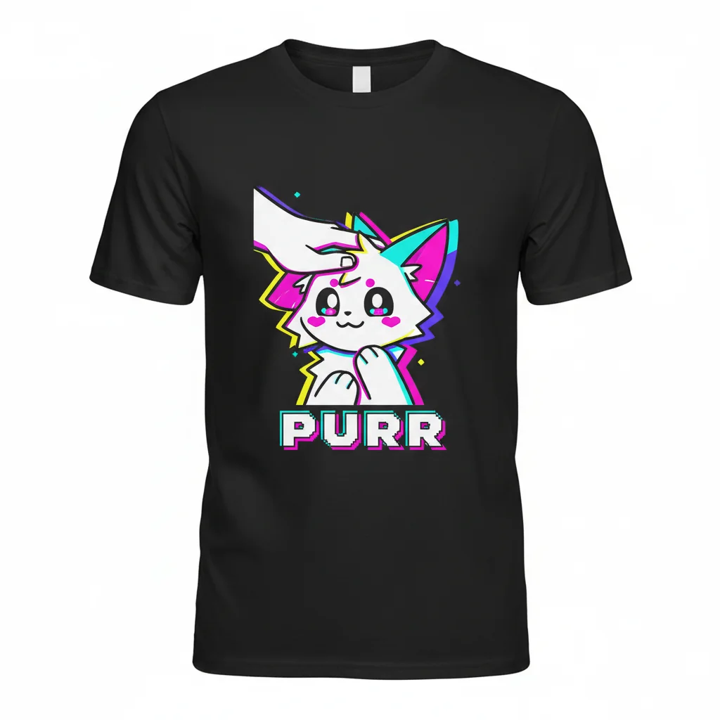 Boykisser Pattin' Petting Purr Cute Essential T-Shirt - Premium Cotton Tee