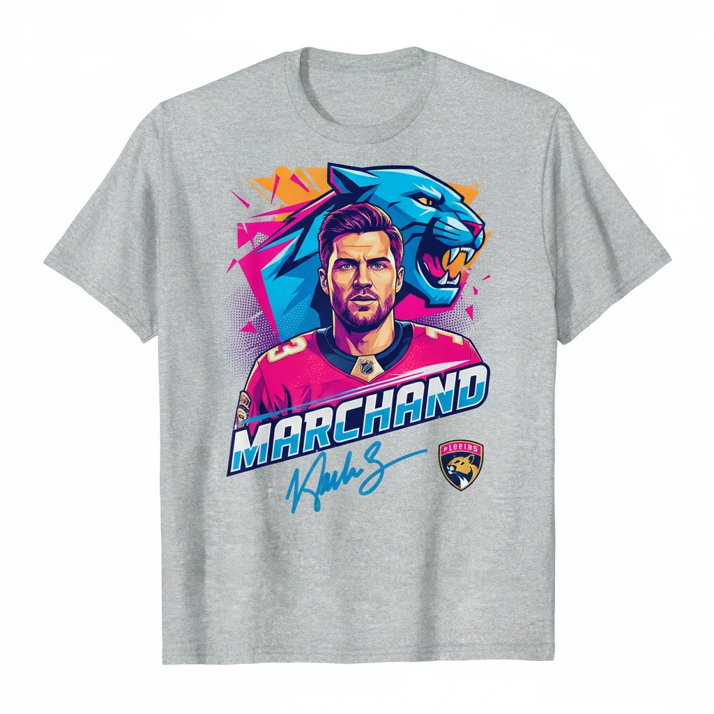 Brad Marchand Panthers Signature Tee: A Hockey Legend's Legacy