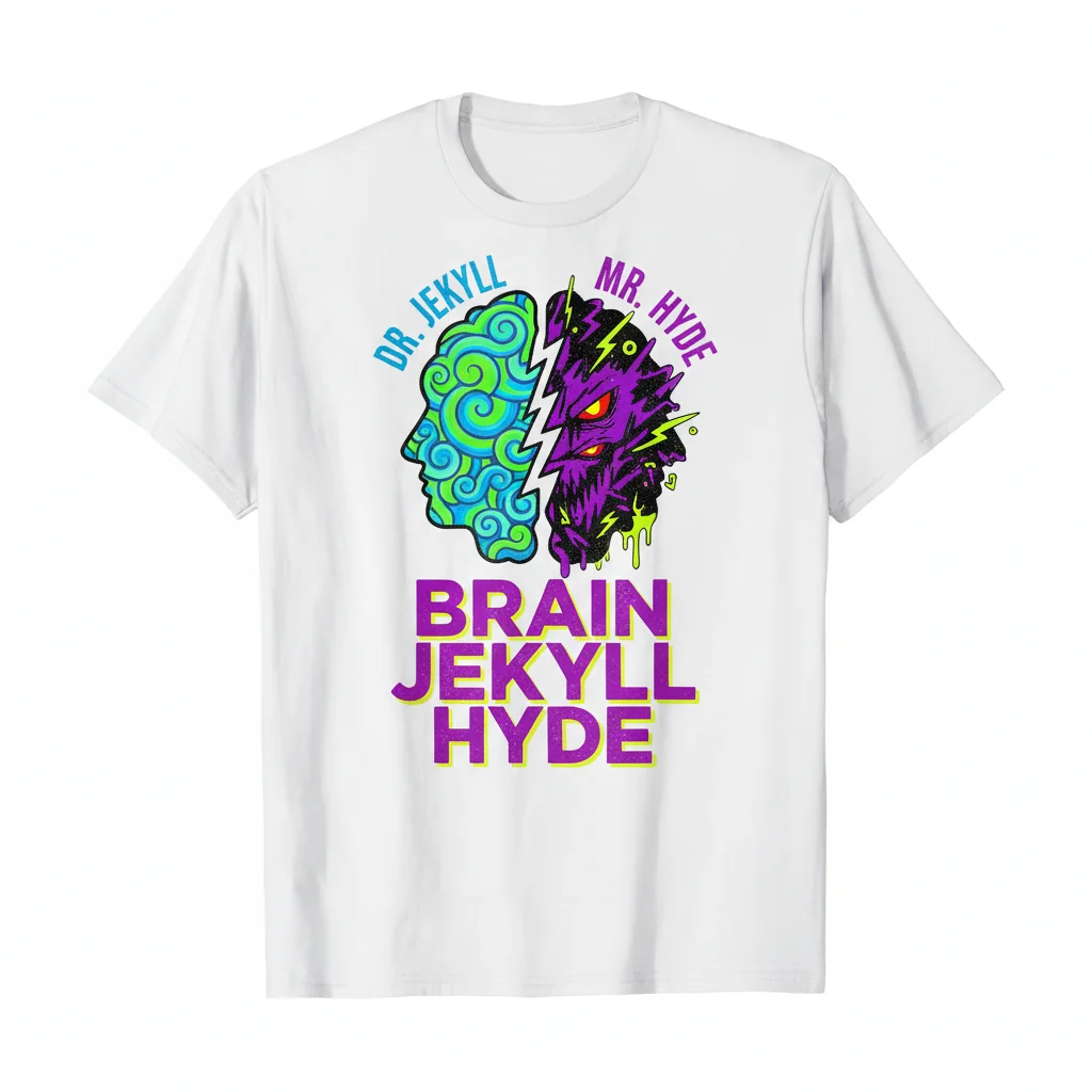 Brain Jekyll & Hyde Arthur Essential T-Shirt - Premium Cotton Graphic Tee