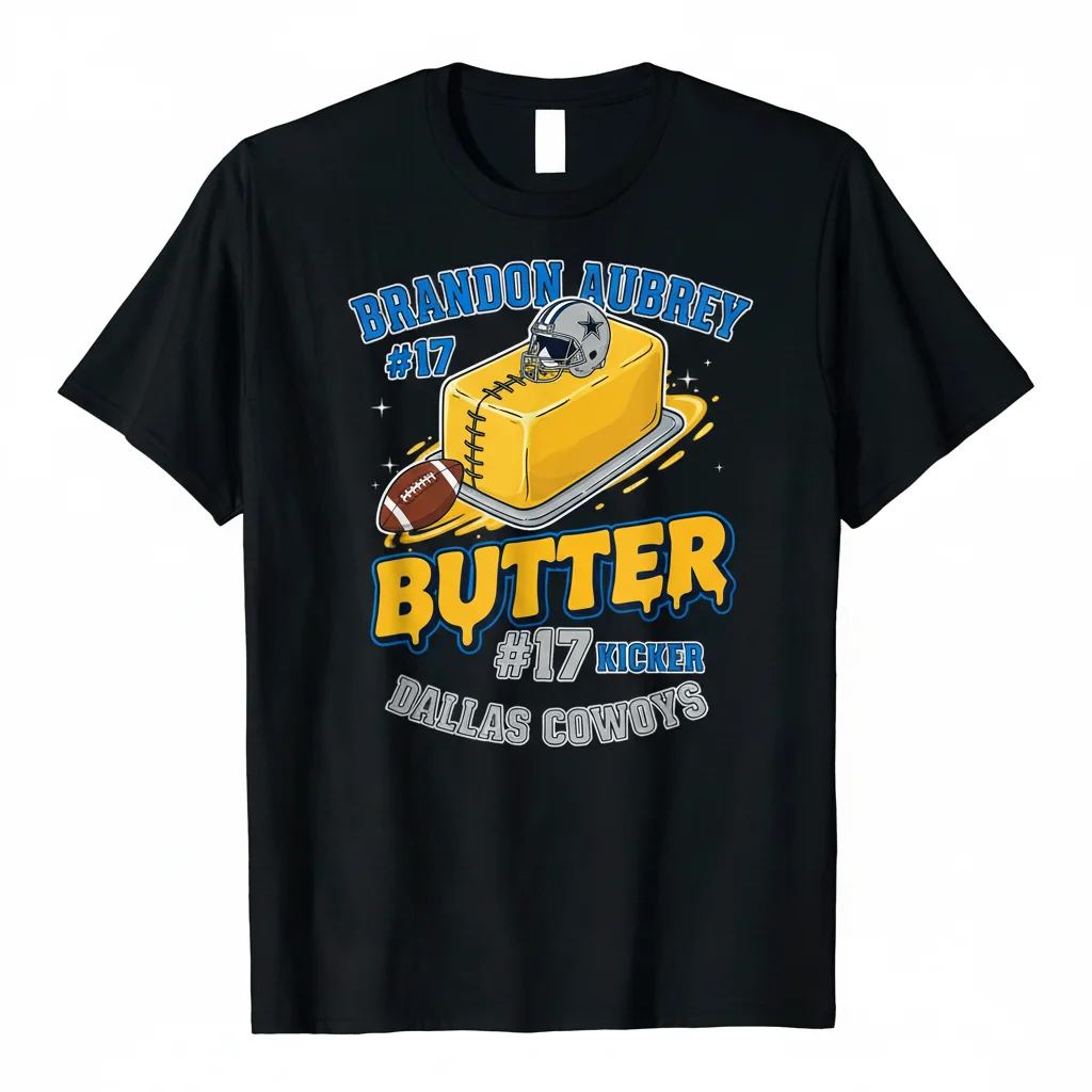 Aubrey #17 Kicker Butter Tee – Dallas Grit
