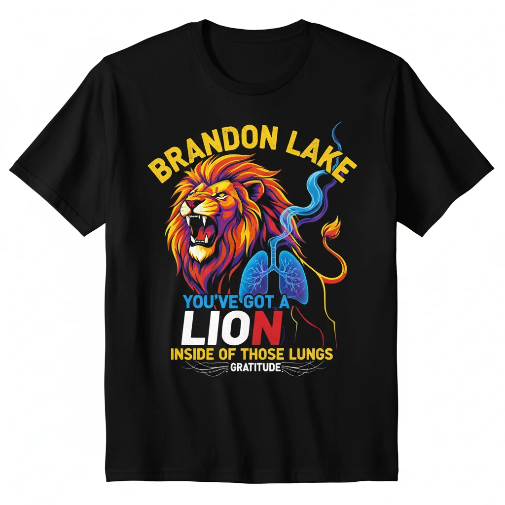 Brandon Lake "Lion Inside Of Those Lungs" Premium Tee
