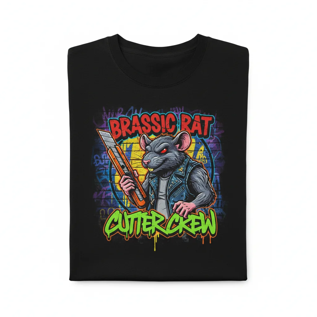 BRASSIC Rat, Cutter & Graffiti Essential T-Shirt: Built to Last